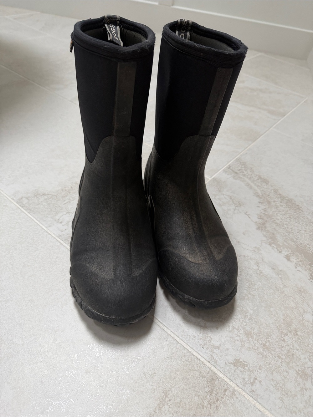 Black Waterproof Neoprene Boots bogs